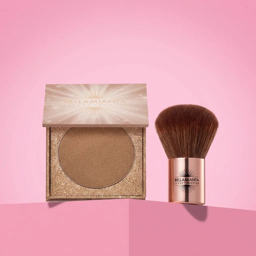 Illuminating Bronzing Powder + Baby Kabuki Brush Bundle
